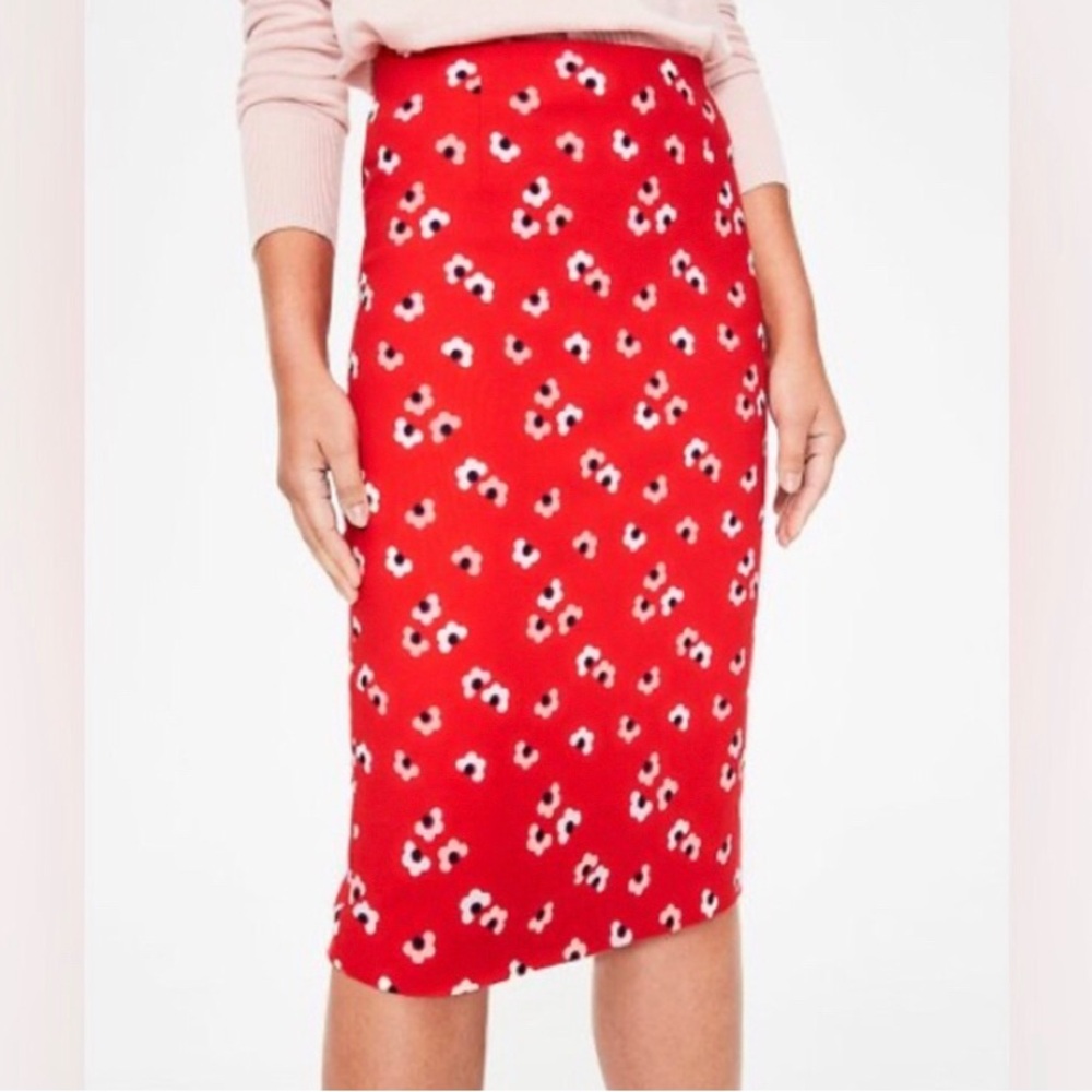 BODEN Richmond floral pencil skirt size 14 R like new